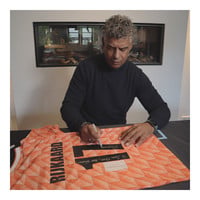 DEDICATIE - Frank Rijkaard gesigneerd shirt met persoonlijke boodschap DEDICATIE - Frank Rijkaard gesigneerd shirt met persoonlijke boodschap