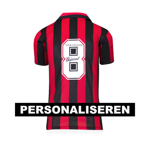 DEDICATIE - Frank Rijkaard gesigneerd shirt met persoonlijke boodschap DEDICATIE - Frank Rijkaard gesigneerd shirt met persoonlijke boodschap