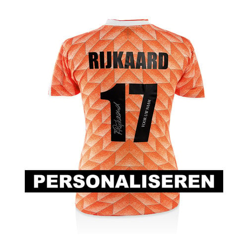 DEDICATIE - Frank Rijkaard gesigneerd shirt met persoonlijke boodschap DEDICATIE - Frank Rijkaard gesigneerd shirt met persoonlijke boodschap