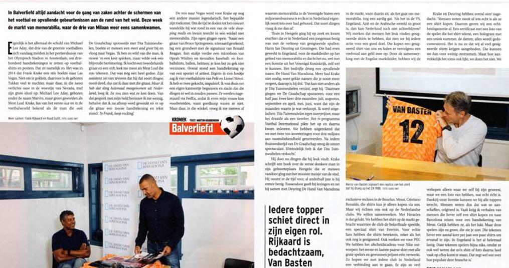 Portret in Voetbal International