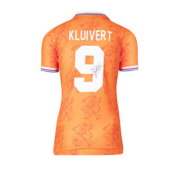Patrick Kluivert gesigneerd Nederlands elftal shirt 1994-95