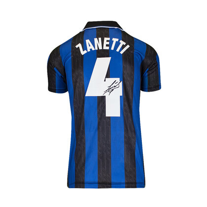 Javier Zanetti gesigneerd Internazionale shirt 1997-98 Javier Zanetti gesigneerd Internazionale shirt 1997-98