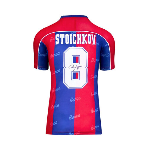 Hristo Stoichkov gesigneerd FC Barcelona shirt 1994-95