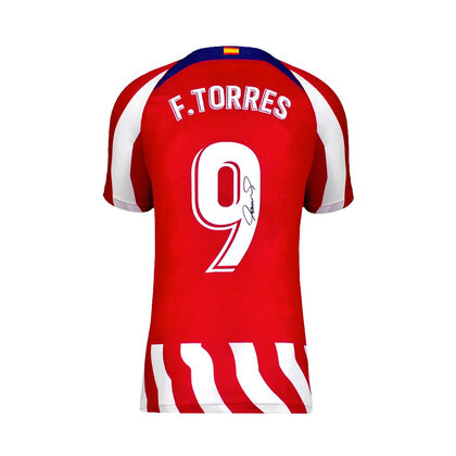 Fernando Torres gesigneerd Atlético Madrid shirt 2022-23