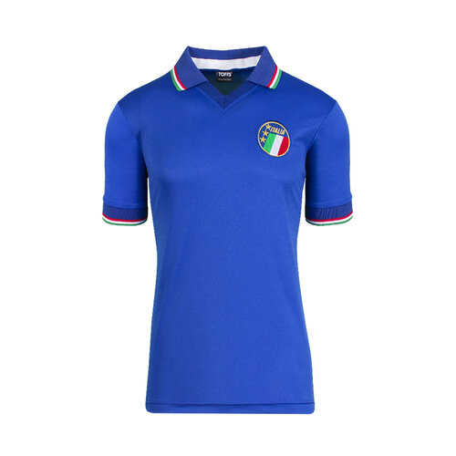 Roberto Baggio gesigneerd Italië shirt WK 1990 - ingelijst