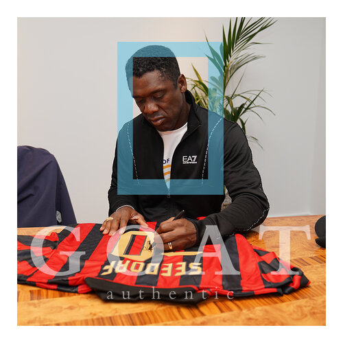 Clarence Seedorf gesigneerd AC Milan shirt retro