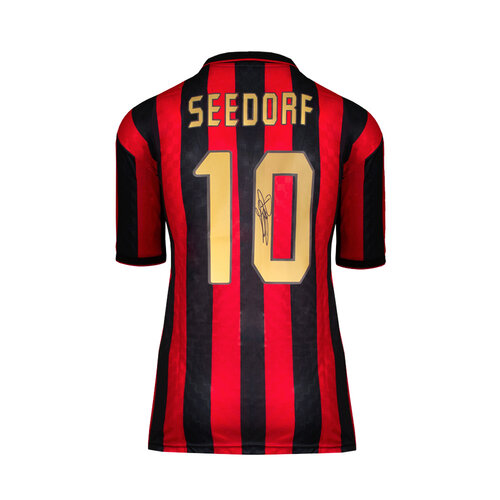Clarence Seedorf gesigneerd AC Milan shirt retro