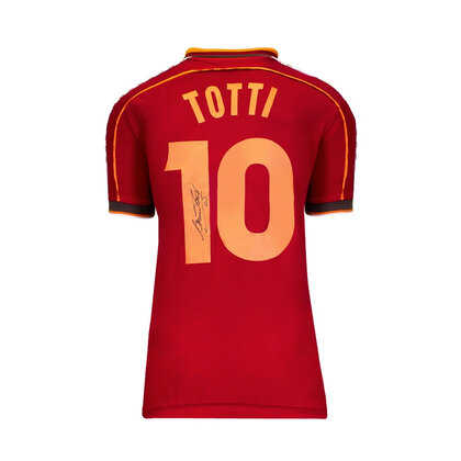 Francesco Totti gesigneerd AS Roma shirt 1998-99