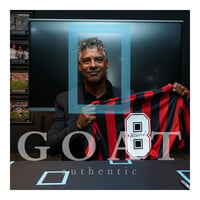 Frank Rijkaard gesigneerd AC Milan shirt - ingelijst