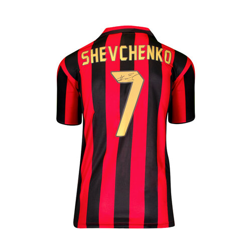 Andriy Shevchenko gesigneerd AC Milan shirt