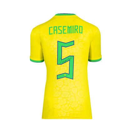 Casemiro gesigneerd Brazilië shirt 2022-23