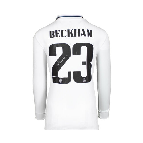 David Beckham gesigneerd Real Madrid shirt