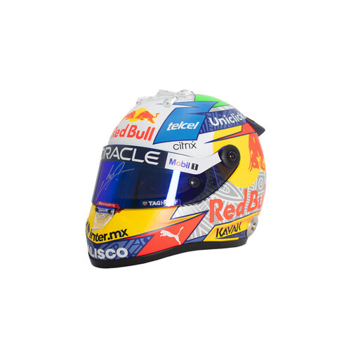 Sergio Perez gesigneerd F1 Red Bull helm - 1:2 schaalmodel