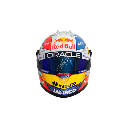 Sergio Perez gesigneerd F1 Red Bull helm - 1:2 schaalmodel