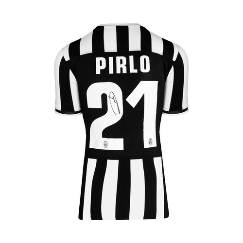 Andrea Pirlo gesigneerd Juventus shirt 2013-14