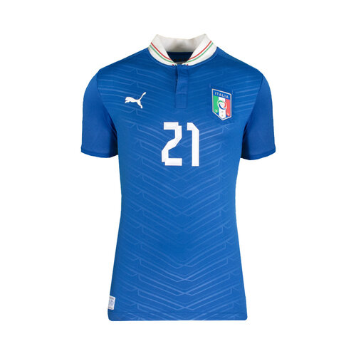 Andrea Pirlo gesigneerd Italië shirt 2012