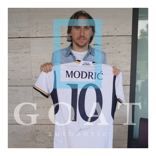 Luka Modric gesigneerd Real Madrid shirt 2023-24