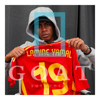 Lamine Yamal gesigneerd Spanje shirt 2024 - ingelijst