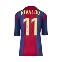 Rivaldo gesigneerd FC Barcelona shirt 1998-99 Rivaldo gesigneerd FC Barcelona shirt 1998-99