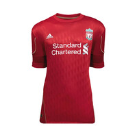 Luis Suarez gesigneerd Liverpool shirt 2010-12