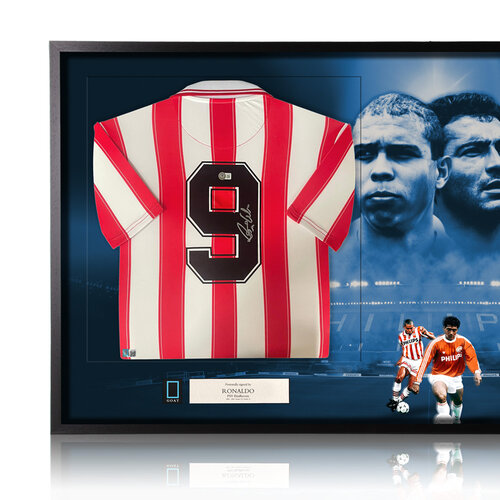 Ronaldo & Romario gesigneerd PSV shirts ~ limited edition /20 ~