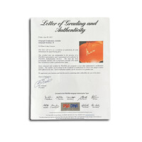 Muhammad Ali gesigneerd Everlast bokshandschoen - ingelijst Muhammad Ali gesigneerd Everlast bokshandschoen - ingelijst