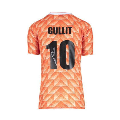 Ruud Gullit gesigneerd Nederland EK'88 shirt