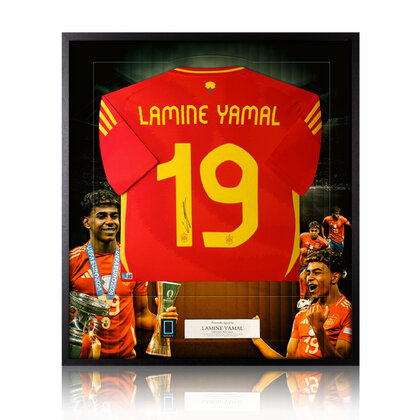 Lamine Yamal gesigneerd Spanje shirt - EK 2024