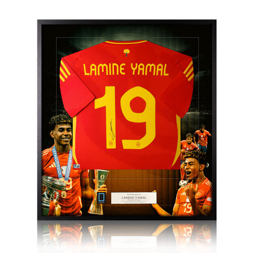 Lamine Yamal gesigneerd Spanje shirt - EK 2024