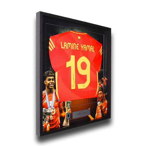 Lamine Yamal gesigneerd Spanje shirt - EK 2024