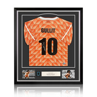 Ruud Gullit gesigneerd Nederland EK'88 shirt - ingelijst