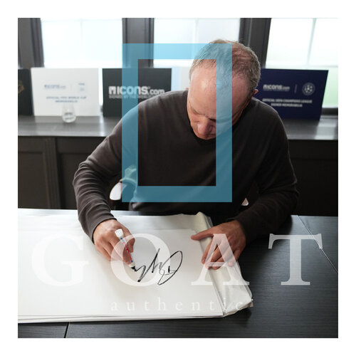 Dennis Bergkamp gesigneerd Masterstroke - WK 1998