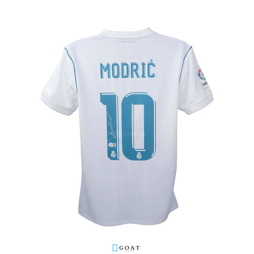 Luka Modric gesigneerd Real Madrid shirt 2017-18 - SHOWCASE®