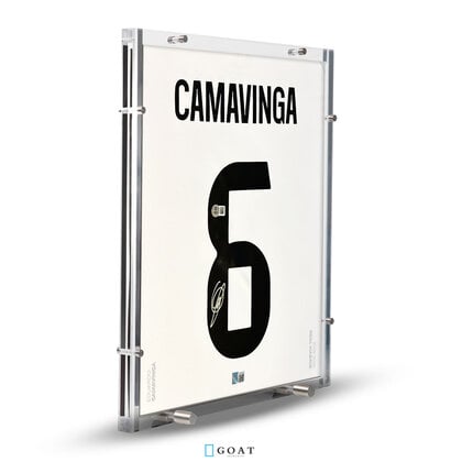 Eduardo Camavinga gesigneerd Real Madrid shirt 2025-26 - SHOWCASE®