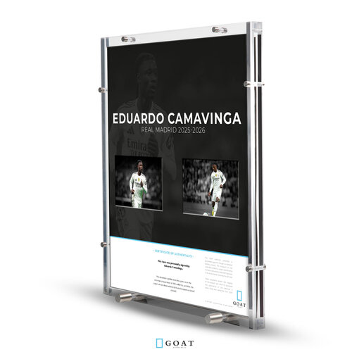 Eduardo Camavinga gesigneerd Real Madrid shirt 2025-26 - SHOWCASE®