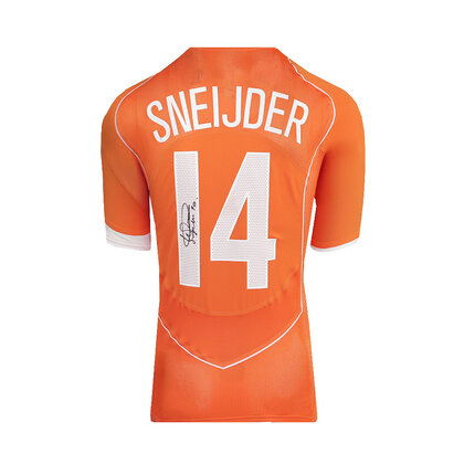 Wesley Sneijder gesigneerd Nederlands elftal 2004