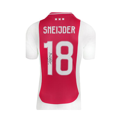 Wesley Sneijder gesigneerd Ajax shirt