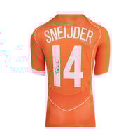Wesley Sneijder gesigneerd Nederland shirt 2004 - ingelijst