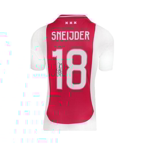 Wesley Sneijder gesigneerd Ajax shirt 2024-25 - ingelijst
