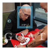 Jaap Stam gesigneerd Manchester United shirt 1999 - ingelijst