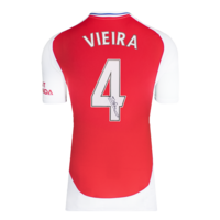 Icons Patrick Vieira gesigneerd Arsenal shirt 2024-25