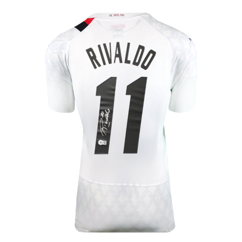 Icons Rivaldo gesigneerd AC Milan shirt 2023-24