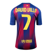 Icons David Villa gesigneerd shirt 2025-26