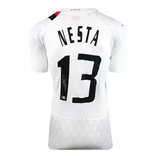 Icons Alessandro Nesta gesigneerd AC Milan shirt 2023-24