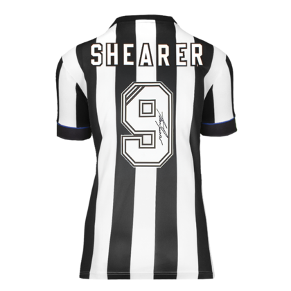 Alan Shearer gesigneerd Newcastle United shirt 1993-95