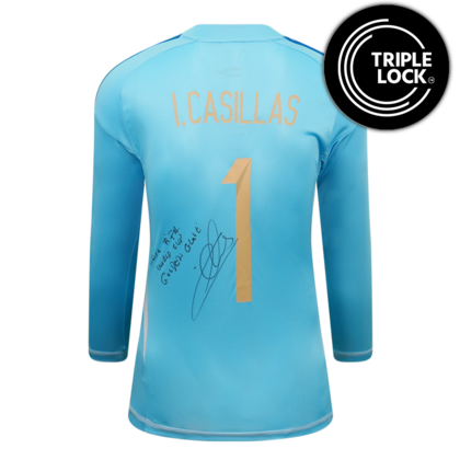 Iker Casillas gesigneerd Spanje shirt 2024-25