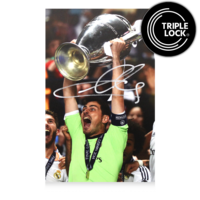 Icons Iker Casillas gesigneerde Real Madrid CF foto 2014