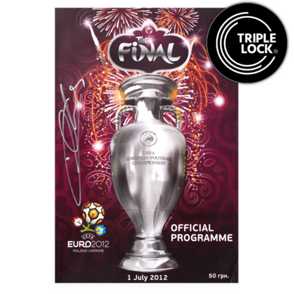 Iker Casillas gesigneerd Spanje programmaboekje 2012