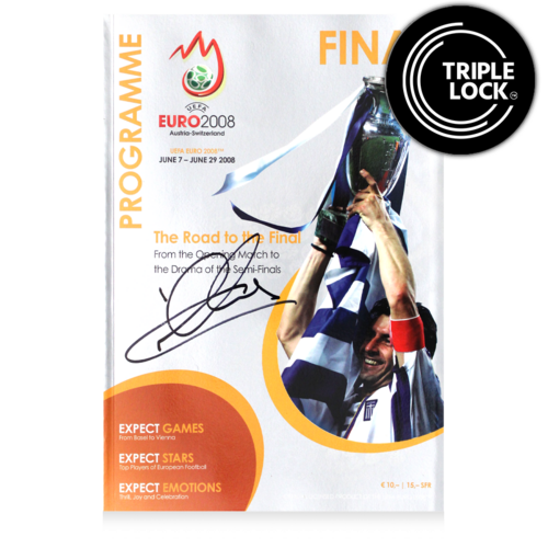 Icons Iker Casillas gesigneerd Spanje programmaboekje 2008