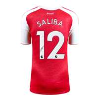 Icons William Saliba gesigneerd Arsenal shirt 2025-26